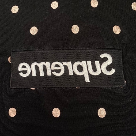 2012 Supreme x Comme des Gaecons Polka Dot Box Logo Hoodie - Picture 3 of 8